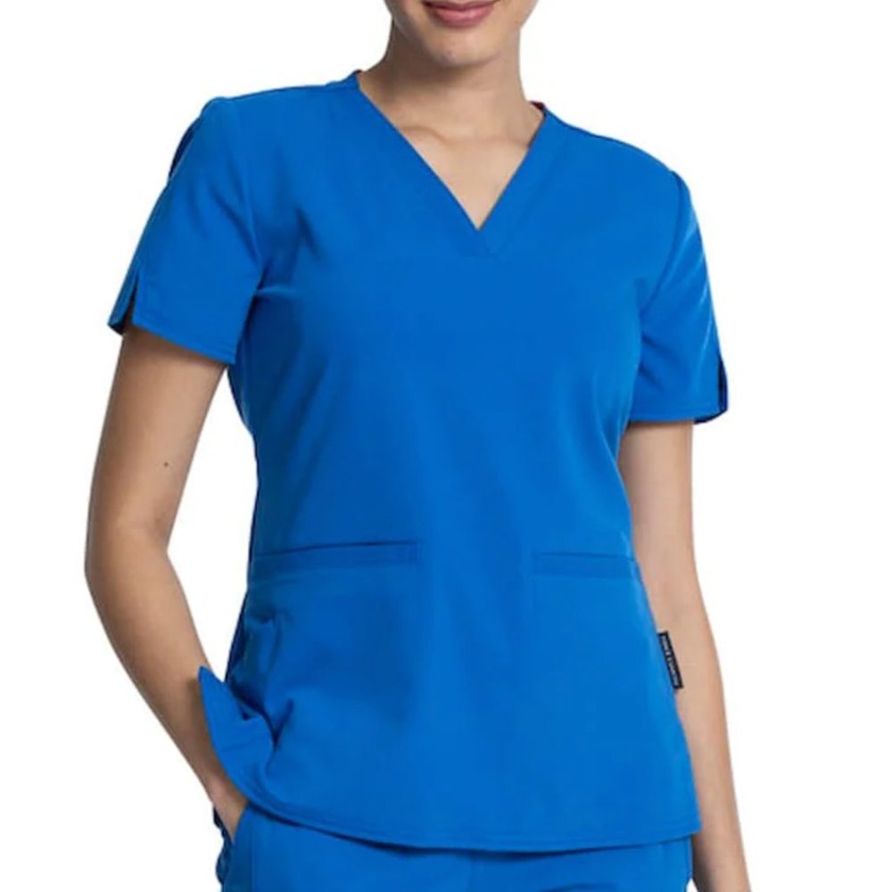 Vince Camuto Royal Blue Scrub Top